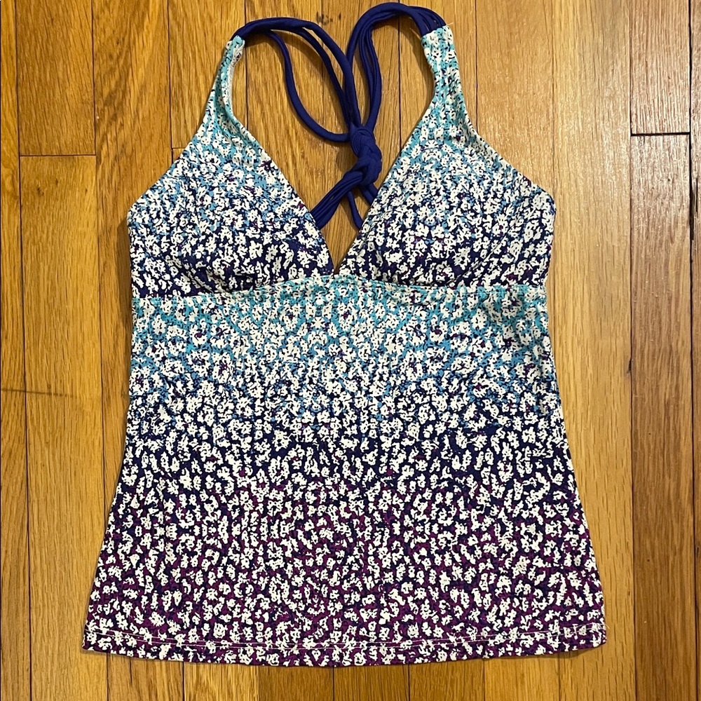 Athleta Floral Bathing Suit Tankini Top